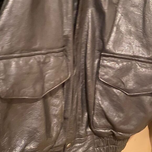 UNIK Black Leather Riding Jacket Size Large - Picture 15 of 16